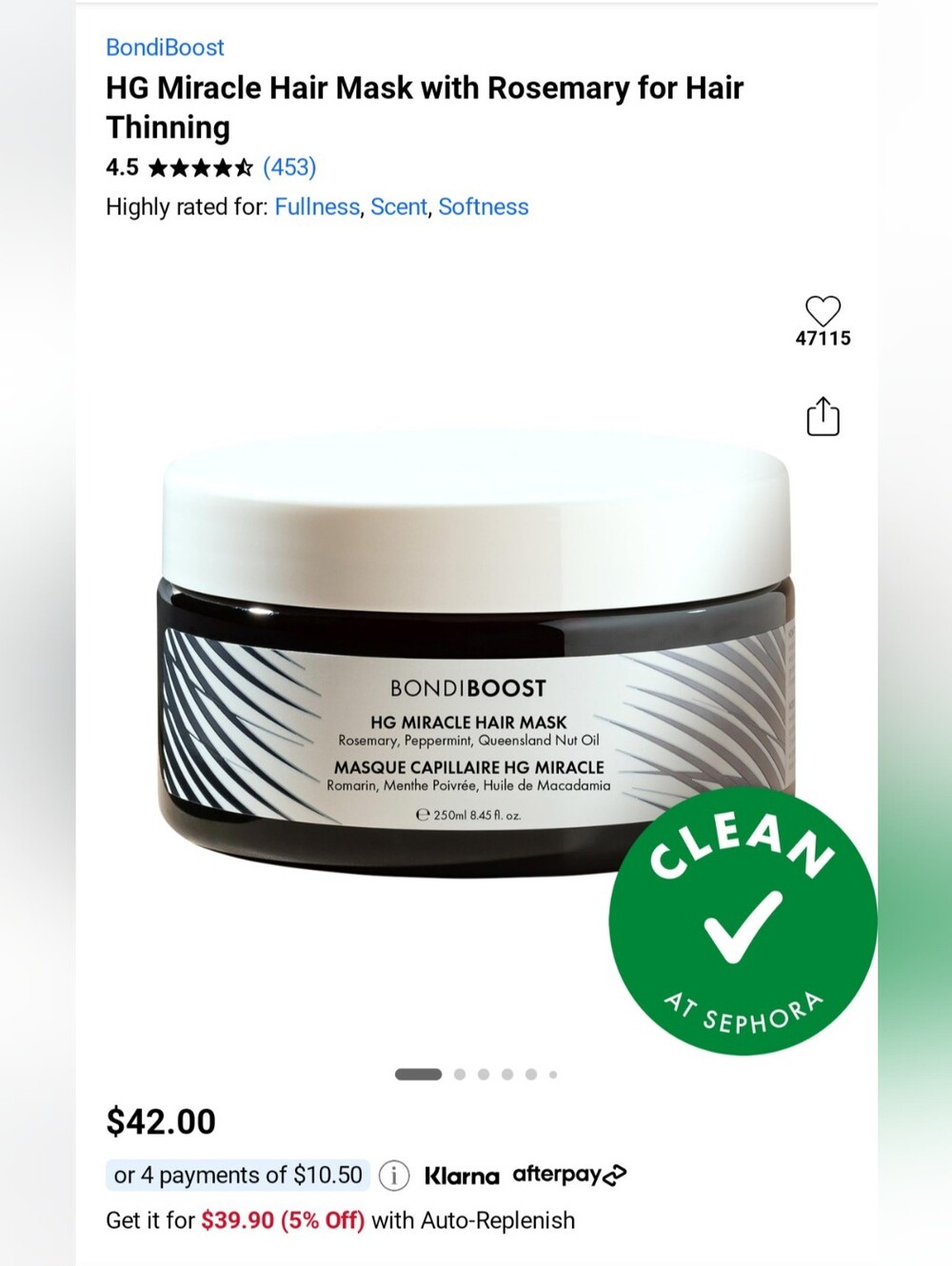 BondiBoost HG Miracle Hair Mask